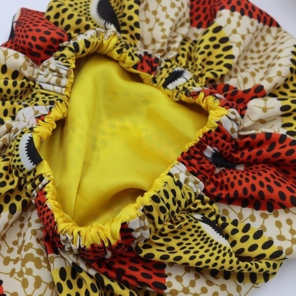 Vintage Slouchy Funky Retro Print Beret Hat - Picture 8 of 8